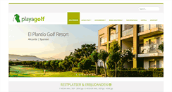 Desktop Screenshot of playagolf.se